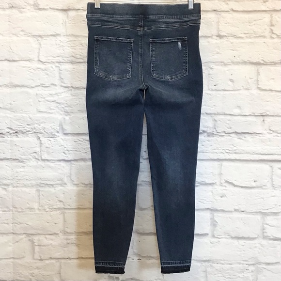 SPANX Med Skinny Jeans Women’s Pull On Jeggings Distressed Released Hems 20203R - Picture 3 of 8
